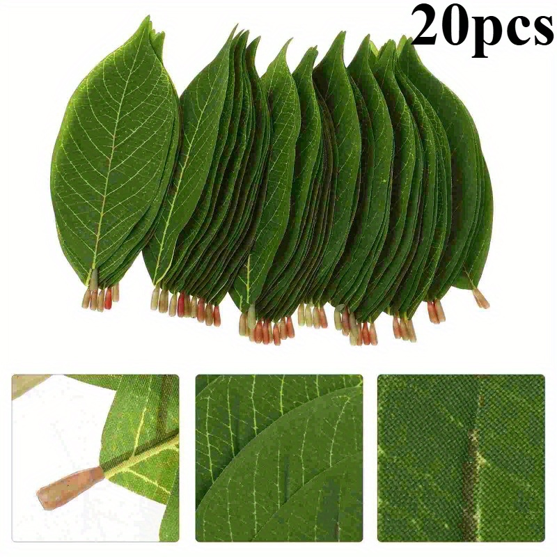 Sphagnum Moss Dry - Set Of 20 Artificial Magnolia Leaves